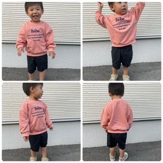 kids bebeトレーナー 着画