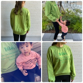 ladies bebeトレーナー 着画