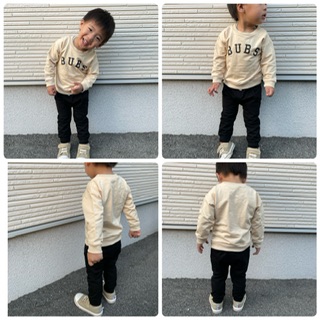 スウェット上下セット 着画