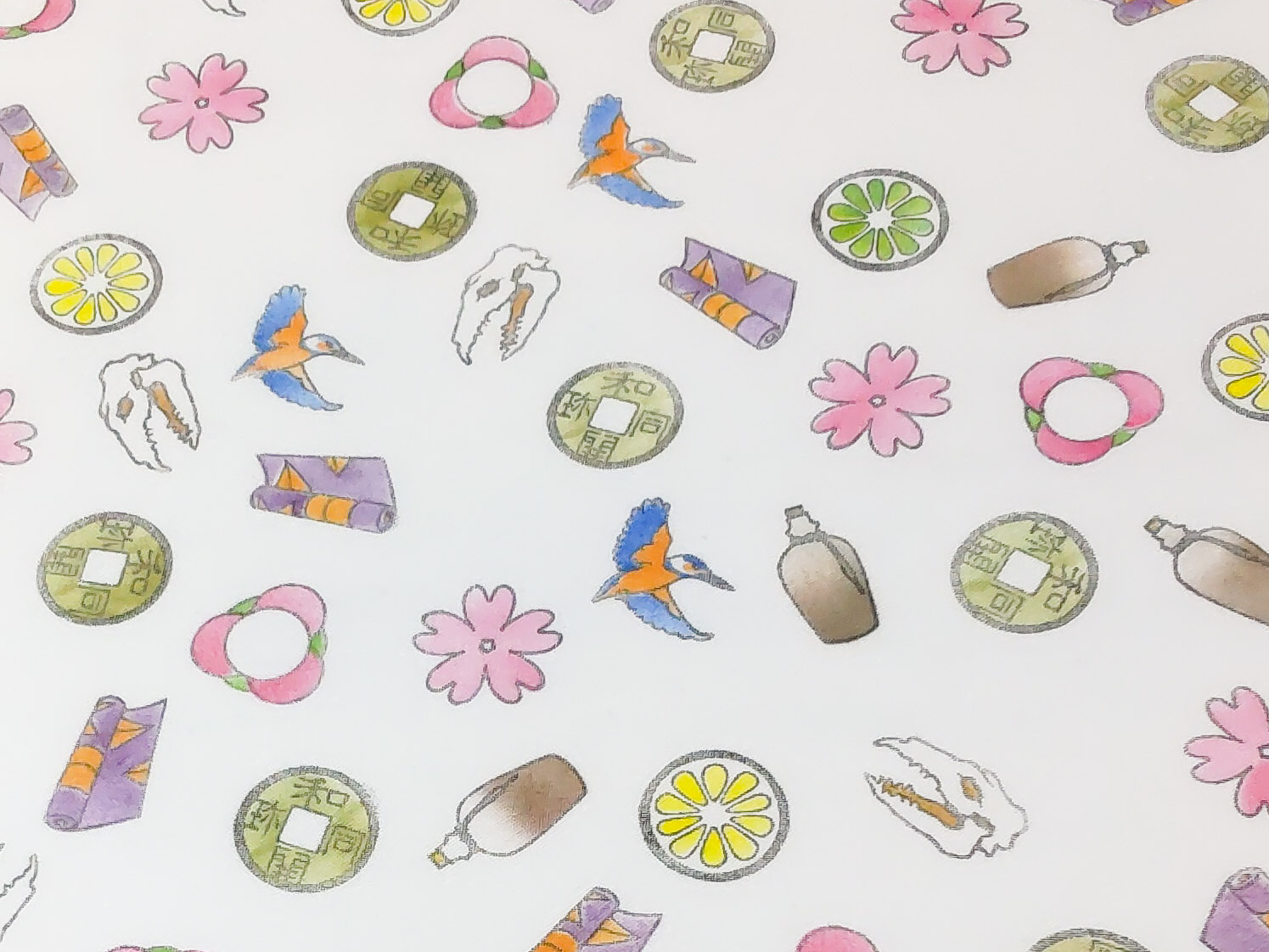 木版・型染め：秩父の宝 / Treasures of Chichibu