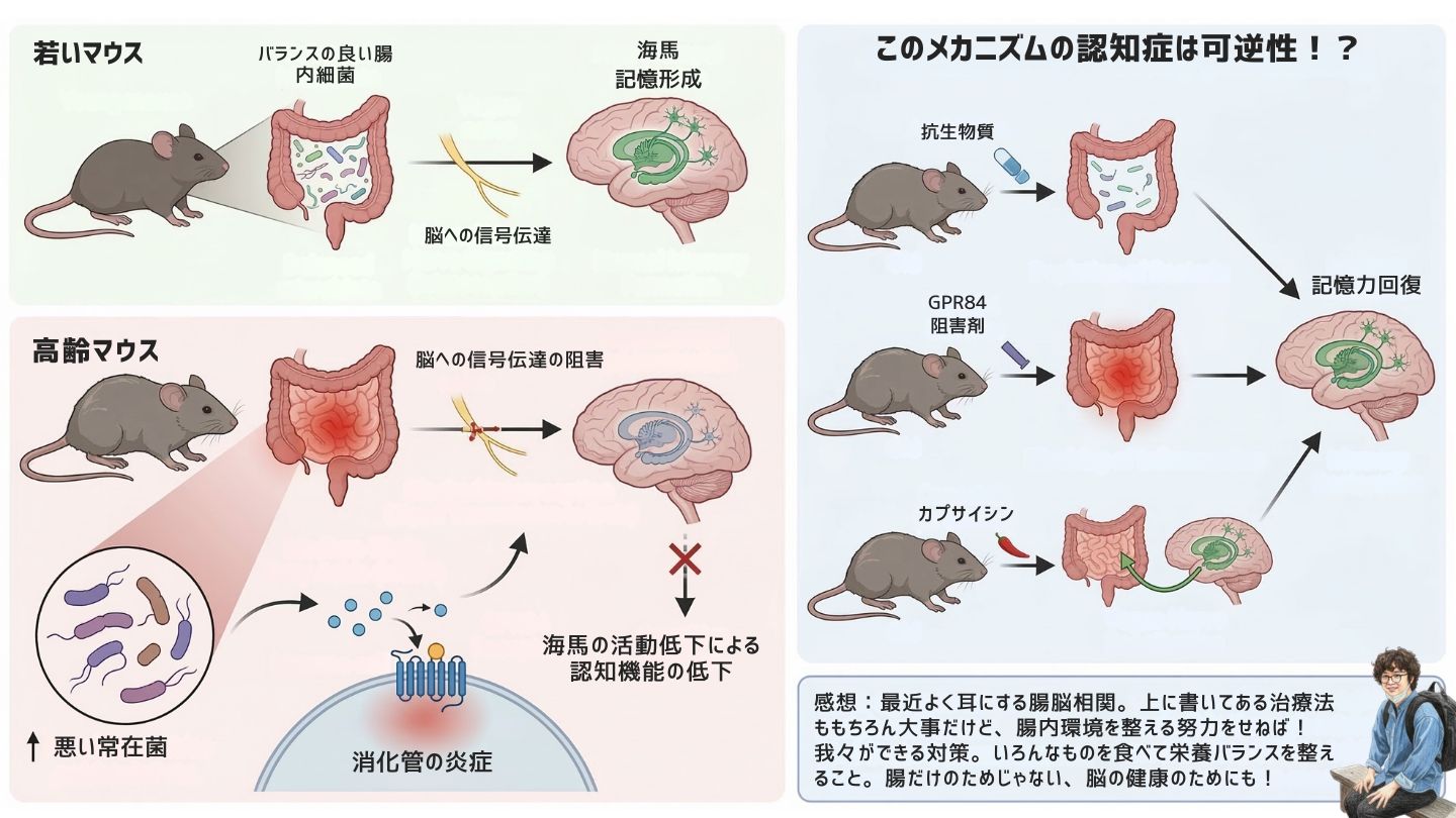 とある論文の話「認知症は脳だけの問題じゃない、腸内環境が大事なのよ！」