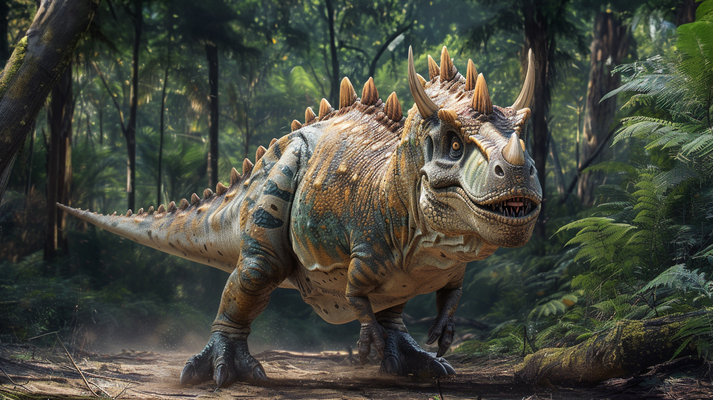 【デジタル恐竜シリーズ】肉食の牡牛・カルノタウルス（恐竜）【フリー素材 5枚セット】が新登場!!