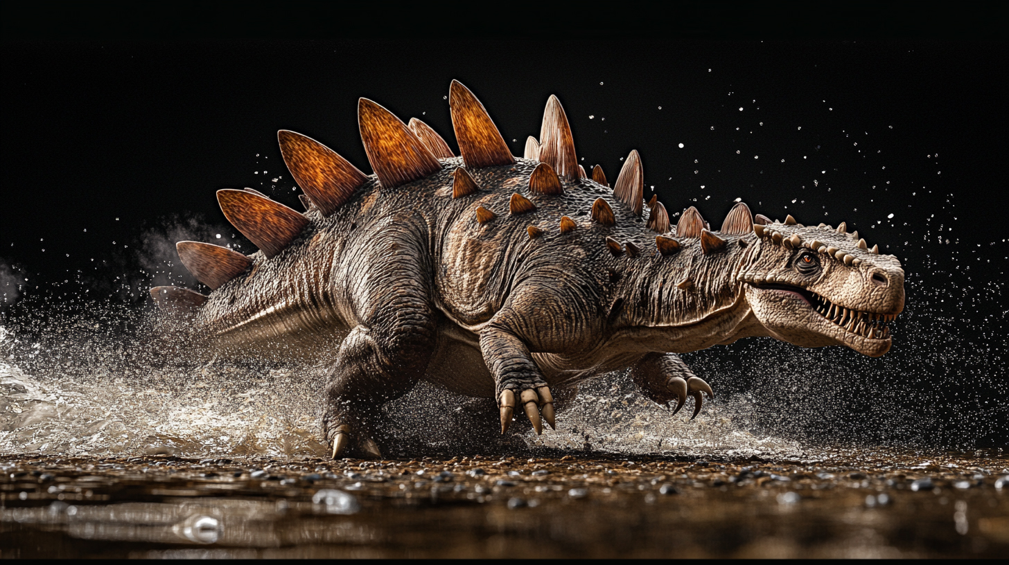 【デジタル恐竜シリーズ】疾走する古代の巨獣・ステゴサウルス【フリー素材 5枚セット】が新登場!!