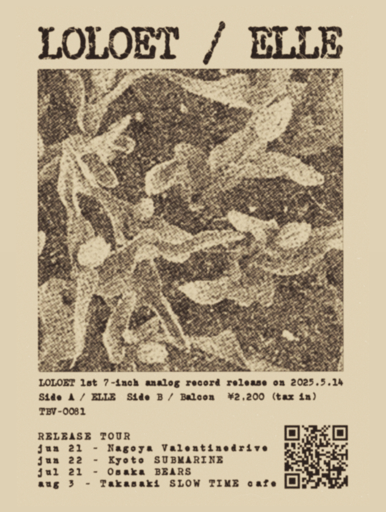 【RELEASE TOUR】2025.7.21 @osaka BEARS