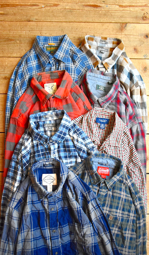 【Flannel Plaid Shirt】 ネルシャツ定番チェックシャツ入荷~@古着屋カチカチ