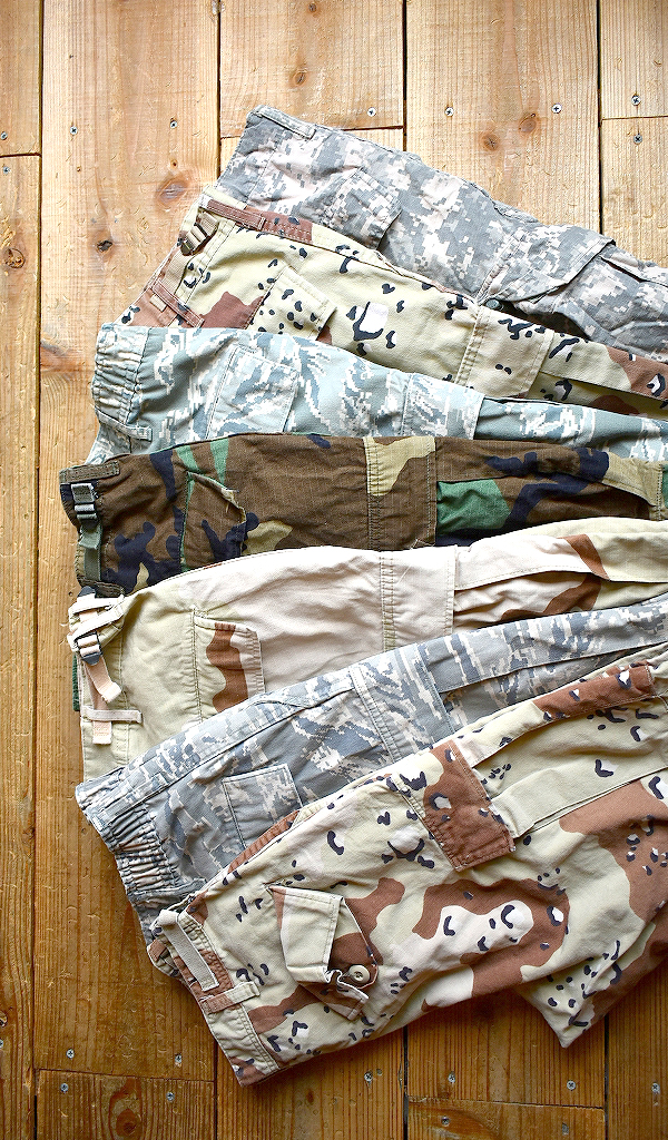 【US Army/Air Force　アメリカ陸空軍】 インパクトのある迷彩柄カーゴパンツ入荷～