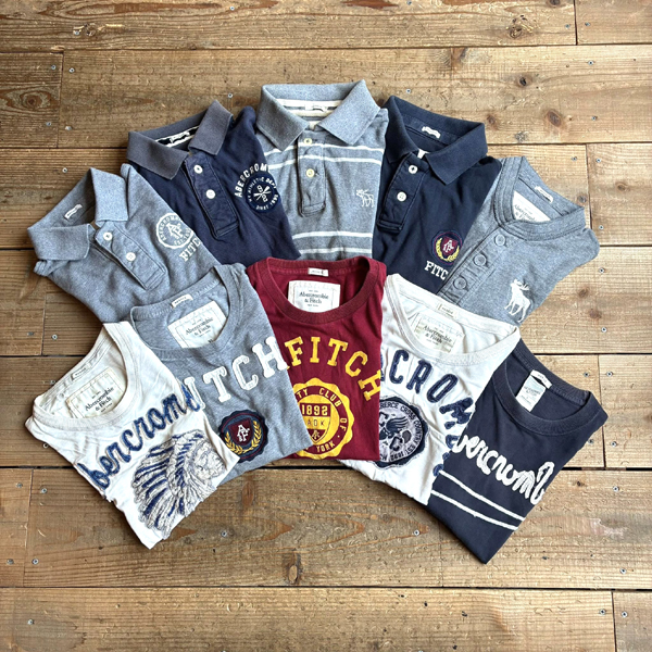 【Abercrombie & Fitch　アバクロンビー＆フィッチ】ビンテージTシャツ&ポロシャツ～