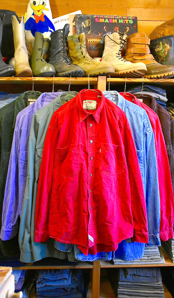 【コーデュロイ/デニム/ツイルシャツなど】 春先にぴったりの長袖シャツ入荷～　@古着屋カチカチ