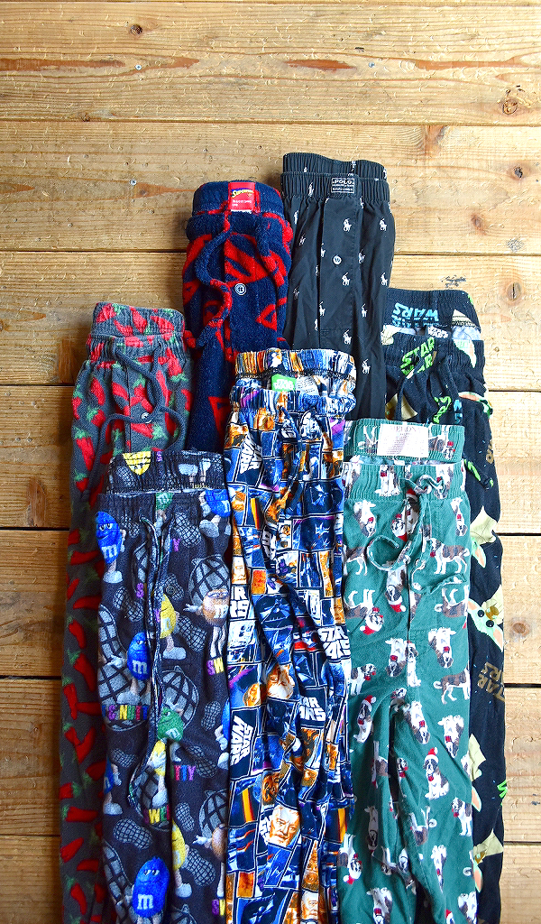 【Character Pajama Pants】 キャラクラー柄パジャマパンツ入荷~@古着屋カチカチ