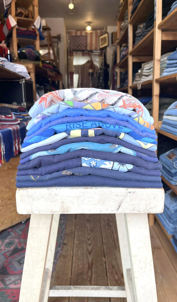 【Blue T-shirts　青Tシャツ】ライトブルーからネイビーブルーTシャツ入荷@古着屋カチカチ