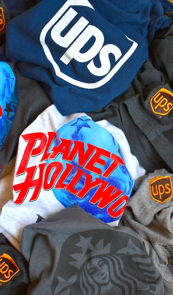 【UPS/Starbucks/Planet Hollywood】 US企業物Tシャツ入荷～