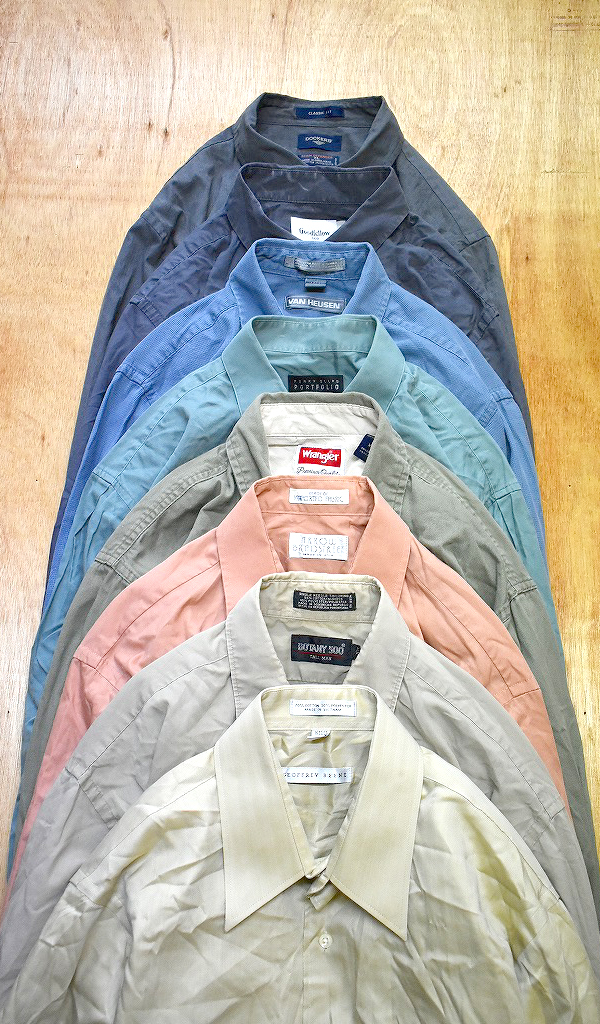 【Long Sleeve Shirts　無地シャツ】 秋らしいくすみカラーシャツ入荷@古着屋カチカチ