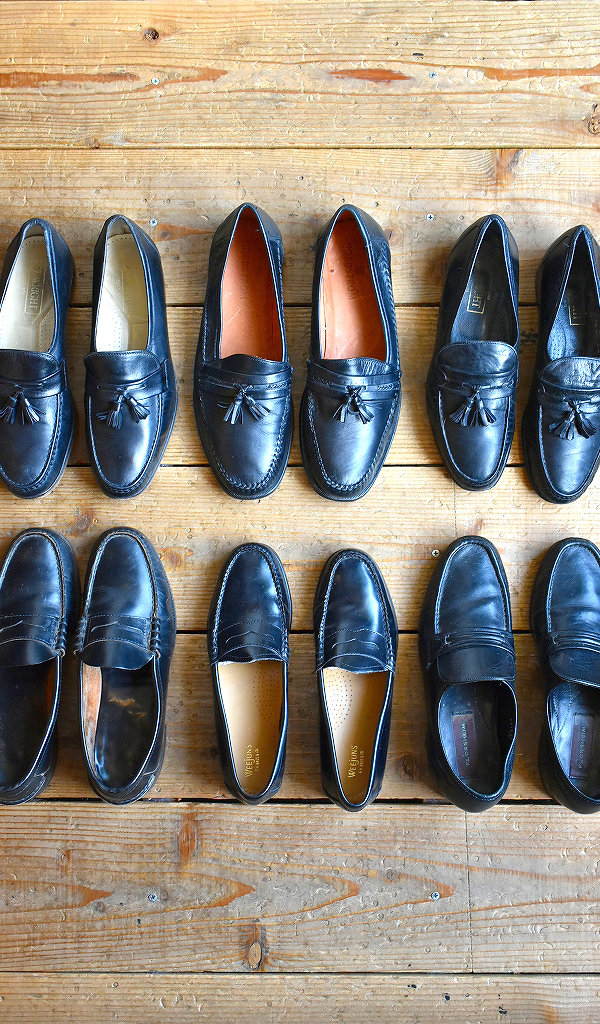 【Genuine Leather Loafers】ローファーレザーシューズの革靴入荷@古着屋カチカチ