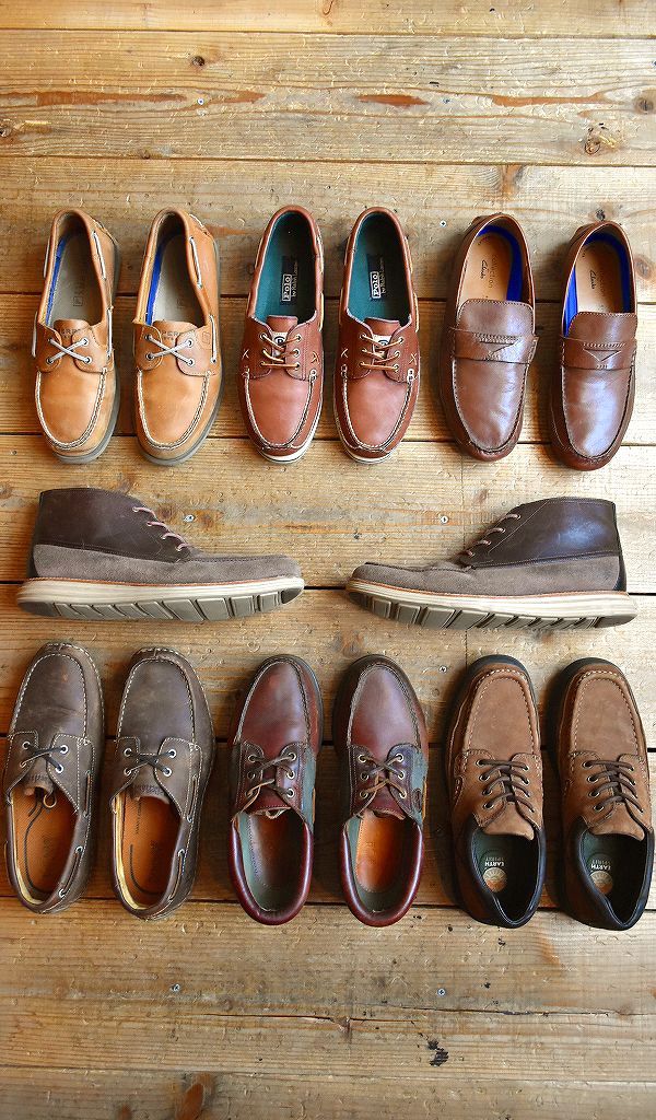 【Leather Boat Shoe】 春夏に使える革靴レザーデッキシューズ入荷～@古着屋カチカチ