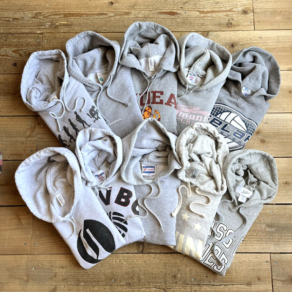 【Heather Gray Hoodie　霜降りグレーフーディー】 プリントスウェットパーカー入荷～