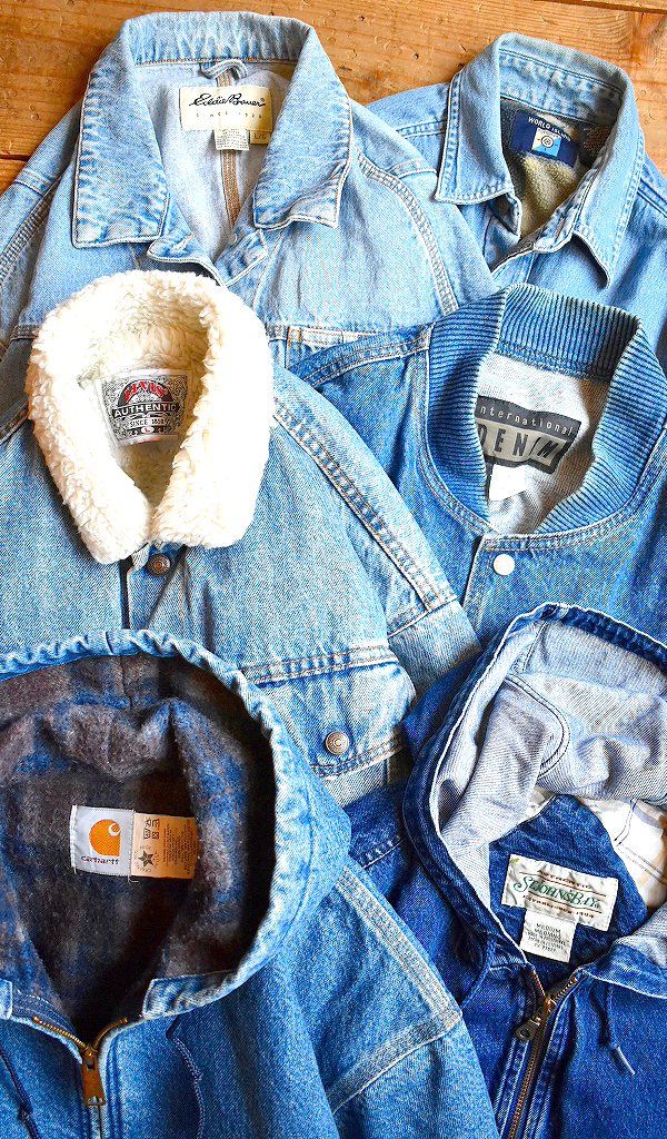 【Denim Jacket　デニムジャケット】 今が旬のスタジャンやパーカー入荷～　@古着屋カチカチ