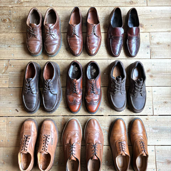 【Brown Leather Shoes】 通年使える茶レザーシューズ入荷～@古着屋カチカチ