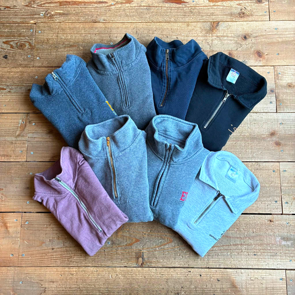 ■Quarter-zip Sweatshirt■ シアトルUSA直輸入ハーフジップスウェット入荷～