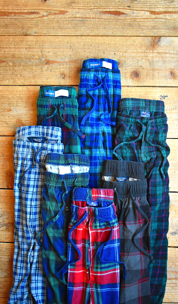 【Plaid Pants チェックパンツ】暖ったかパジャマパンツ/イージーパンツ入荷~古着屋カチカチ