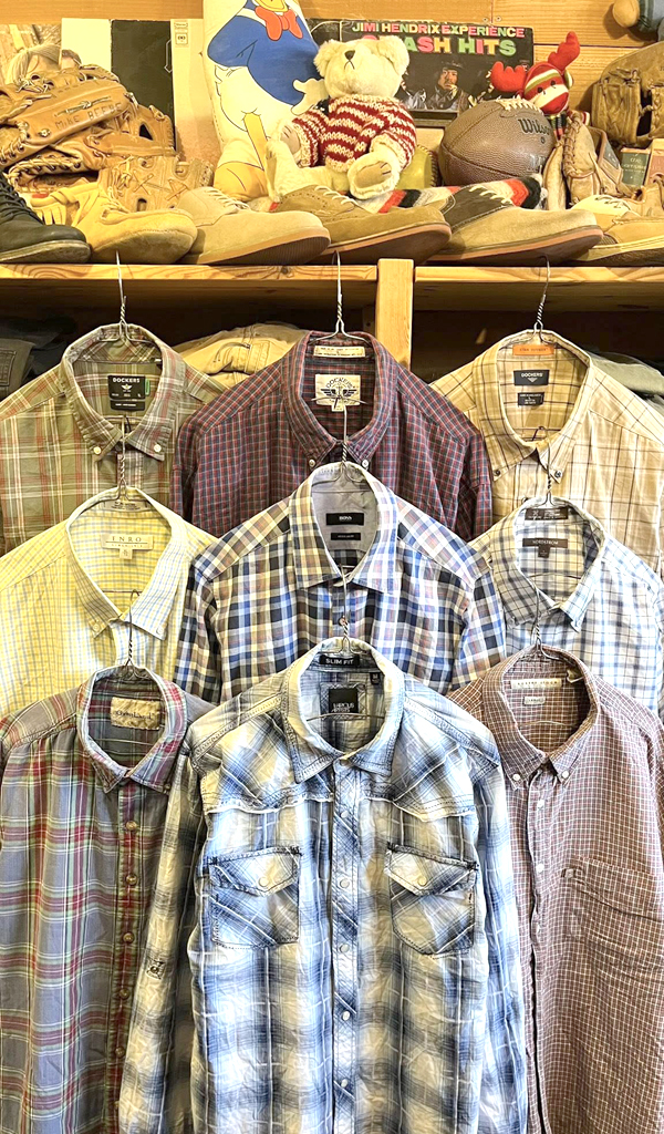 【Casual Plaid Shirt】カジュアルブランドの長袖チェックシャツ入荷～@古着屋カチカチ