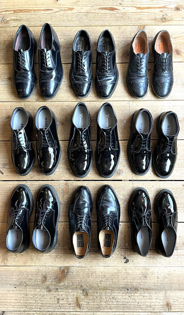 【Black Leather Shoes】軍物サービスシューズに黒レザーシューズ入荷@古着屋カチカチ