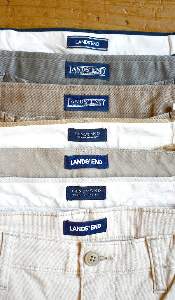 【Lands’ End　ランズエンド】 ワイドパンツ/2タックチノパン入荷^^　@古着屋カチカチ