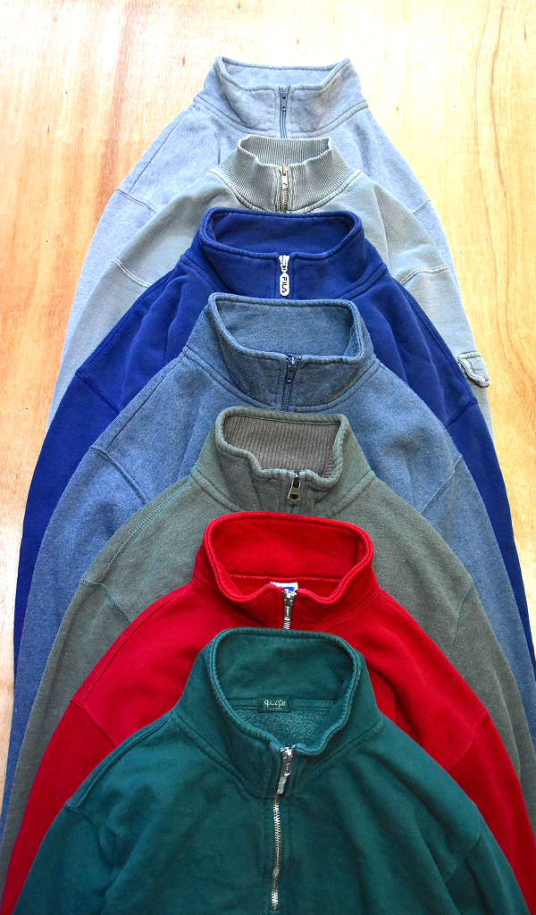 【Half Zip Sweatshirts】 プルオーバーの代表格ハーフジップスウェット入荷～