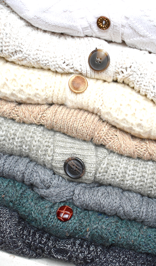 【Cardigan　カーディガン】 ざっくり羽織れるニットセーター入荷～ @古着屋カチカチ