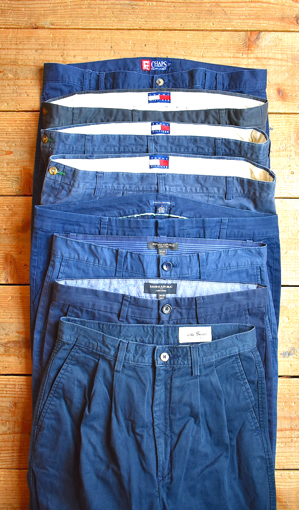 【Navy Blue Chinos】 90sストリートらしい紺チノパン入荷～　@古着屋カチカチ