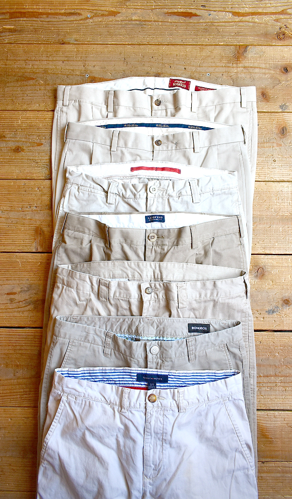 【Chino Khaki Pants】 春夏に最適な配色カーキチノパン入荷~@古着屋カチカチ