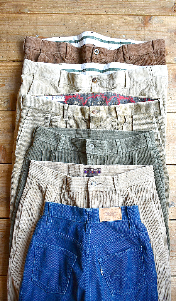 【秋冬に最適なボトムス】 リクエスト多数頂いたコーデュロイパンツ入荷^^　@古着屋カチカチ