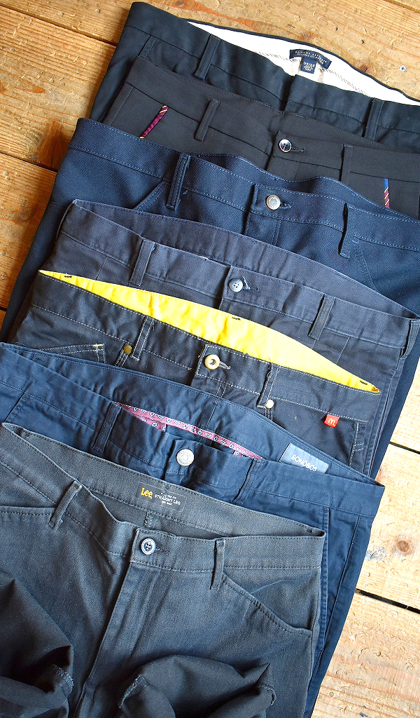 【Black Chino Pant】 ブランドいろいろ黒チノパン入荷~@古着屋カチカチ