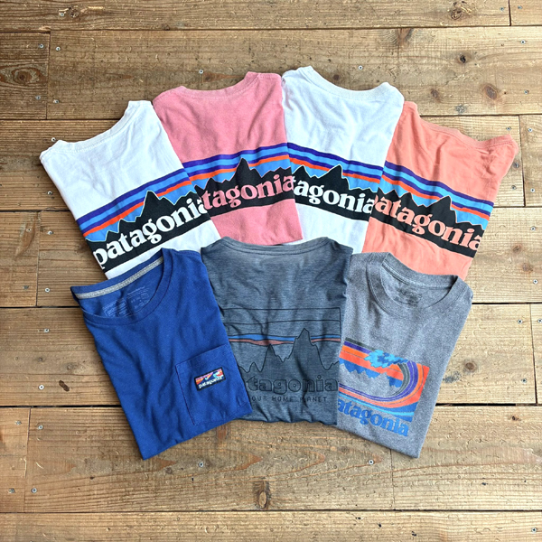 【Patagonia パタゴニア】 アウトドアらしいプリント旧ロゴTシャツ入荷~@古着屋カチカチ
