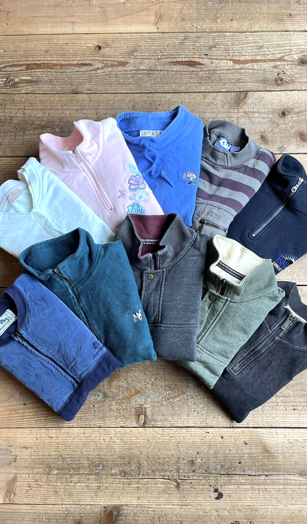 【Quarter Zip Sweatshirt】 おしゃれな襟元ジップスウェット入荷@古着屋カチカチ