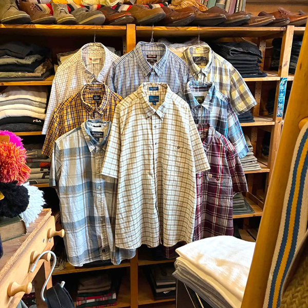 【S/S Plaid Casual Shirts】 カジュアルに使える半袖のチェックシャツ入荷~