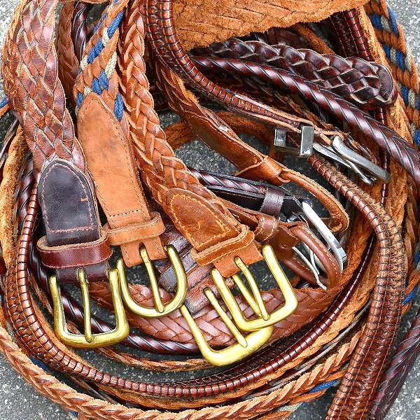【味出まくりのメッシュベルト】 ビンテージ顔負けのLeather Belt入荷～　@古着屋カチカチ