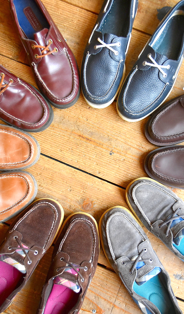 【Leather Boat Shoes ボートシューズ】 革靴のデッキシューズ入荷～@古着屋カチカチ