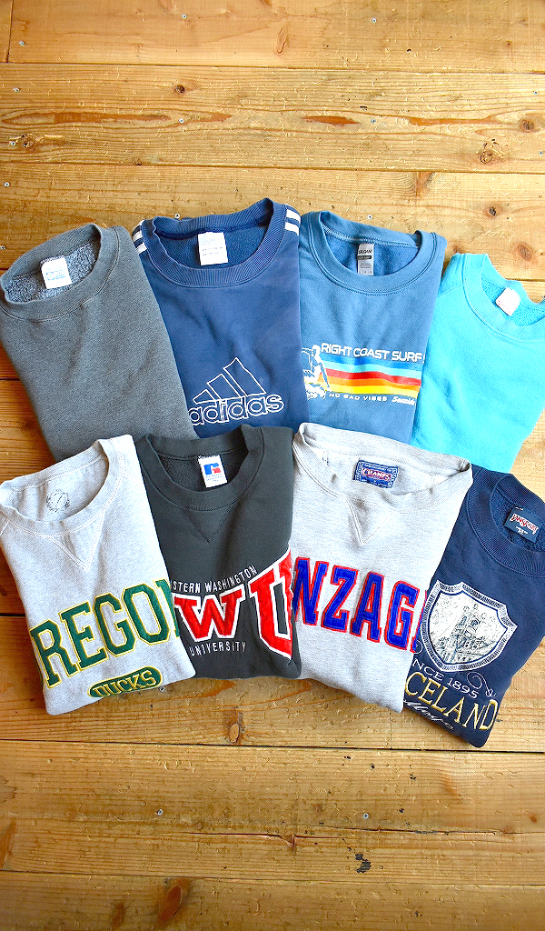 【Crewneck Sweatshirt】ビッグロゴ、USA製に無地物スウェット入荷@古着屋カチカチ