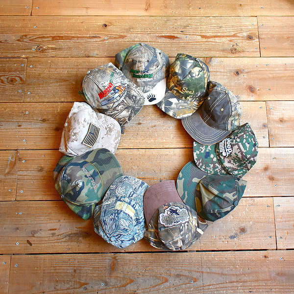 【Camouflage Cap】 インパクトのある迷彩キャップ大量入荷～　@古着屋カチカチ