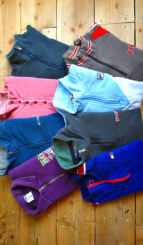 【Half Zip Sweatshirt】90sテイストのハーフジップスウェット入荷@古着屋カチカチ