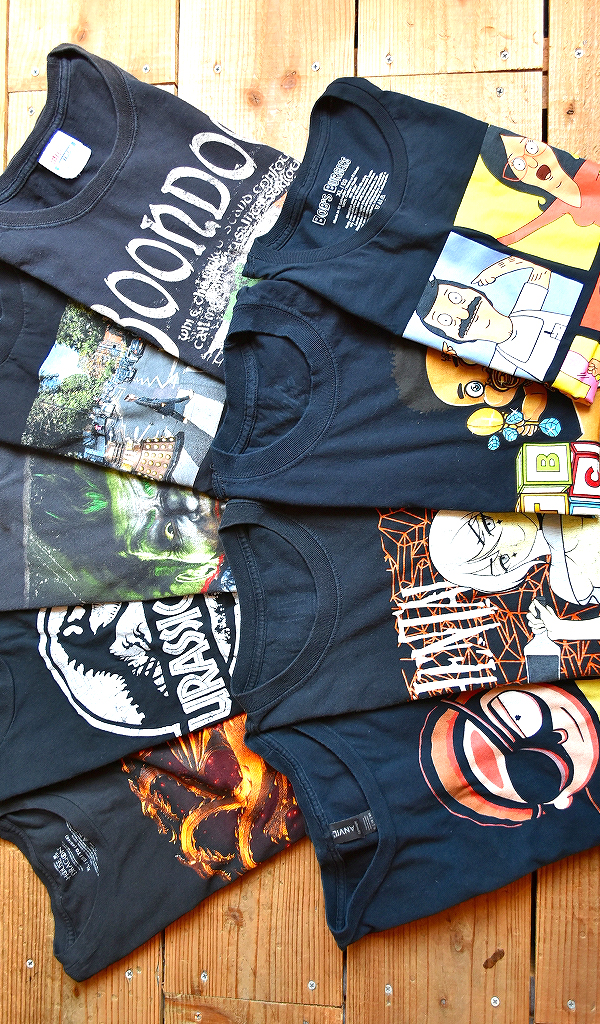 【海外TVドラマ映画アニメGAMEなど】 エンタメ系の黒Tシャツ再々入荷~@古着屋カチカチ