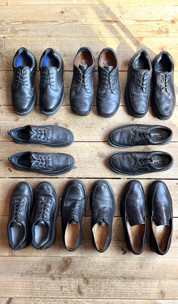 【Leather Shoes 革靴】 ブーツ/スニーカー感覚の黒レザーシューズ入荷～@古着屋カチカチ
