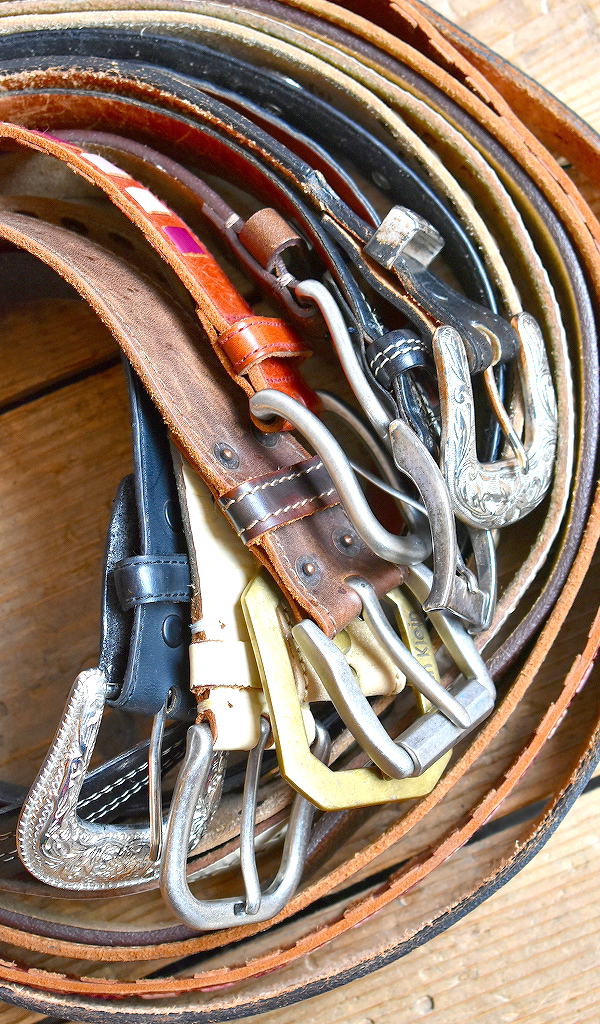 【Real Leather Belt】 経年劣化もお楽しみ頂けるレザーベルト入荷～@古着屋カチカチ