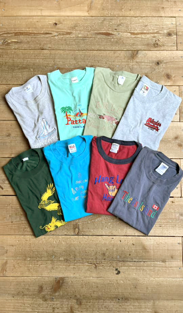 【Embroidered Souvenir T-shirt】 おしゃれ刺繍スーベニアTシャツ入荷～