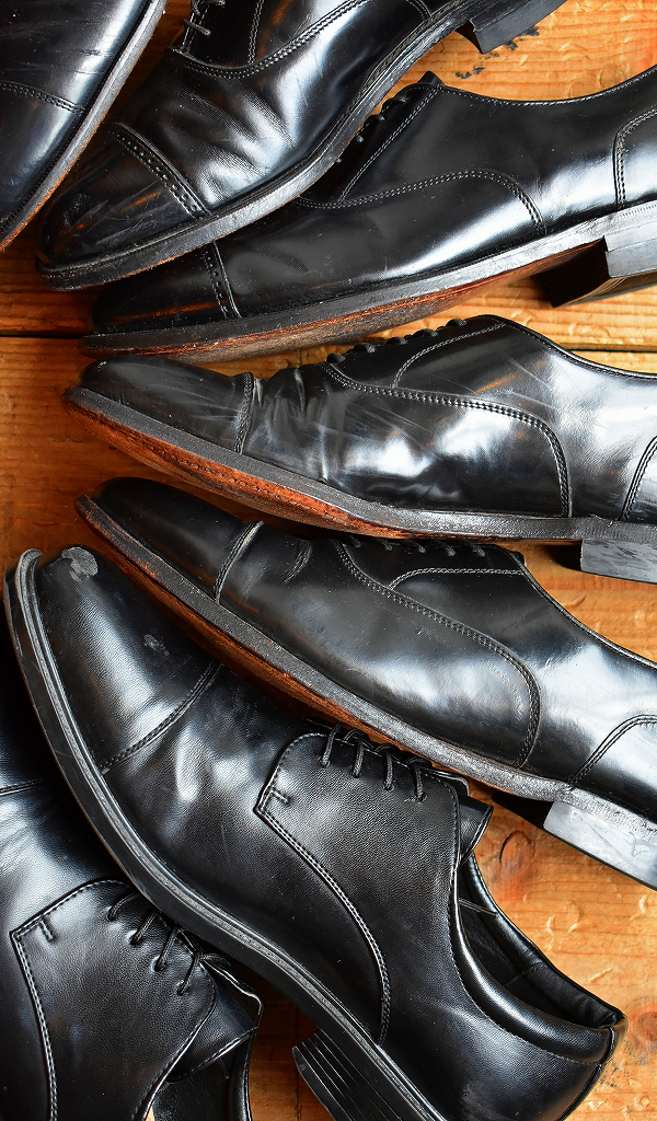 【OLD Leather Shoes】 身も心も引き締まる黒レザーシューズ入荷～　@古着屋カチカチ