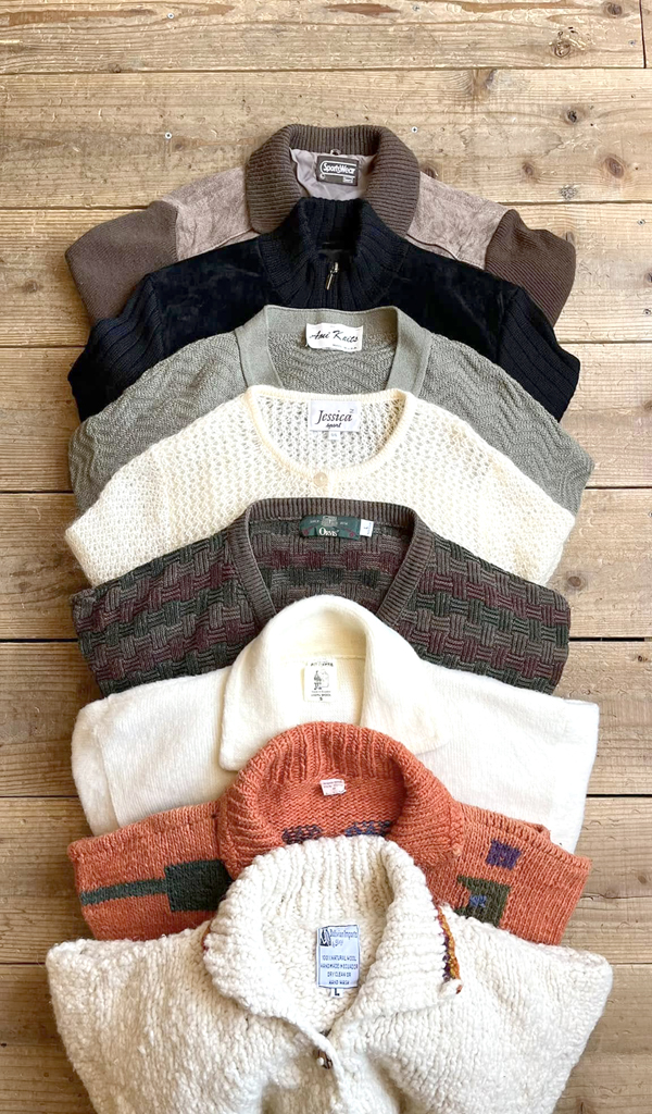 【Vintage Cardigan ヴィンテージカーディガン】 味のあるオールドニットセーター入荷～