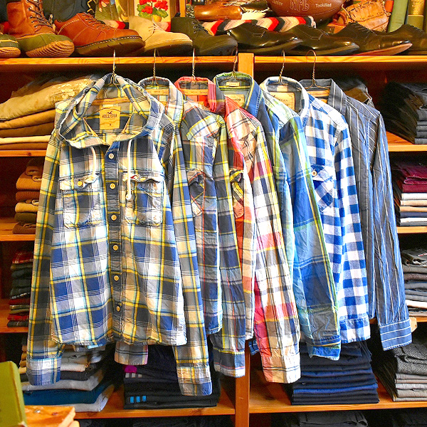 【アメカジ御三家ブランド】 A&F/Hollister/AEのチェックシャツ入荷～　@古着屋カチカチ