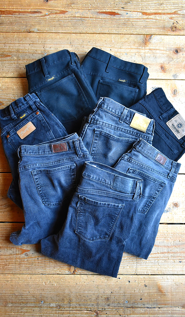 【Black Jeans ブラックジーンズ】 大人気の黒スタプレパンツも入荷~@古着屋カチカチ