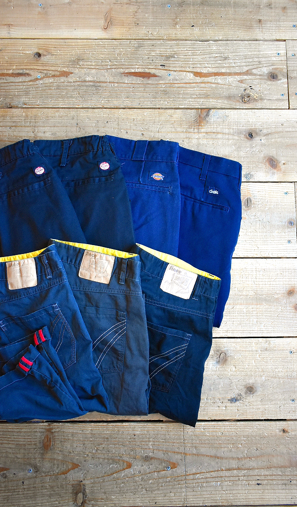 【USEDワークパンツ/チノパン】 黒/紺ワイドパンツ続々入荷中^^　@古着屋カチカチ