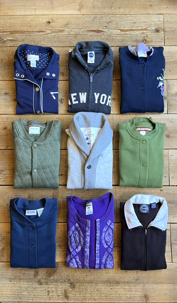 【Sweatshirt Cardigan】  変り種/変化球のスウェットカーディガン入荷～@カチカチ